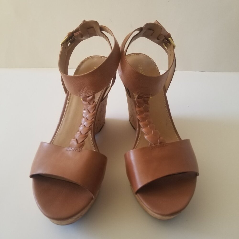 Franco Sarto Serenity 2 Tan Wedge Platform  size 9